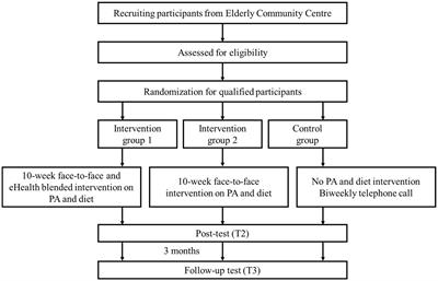 A blended face-to-face and eHealth lifestyle intervention on physical activity, diet, and health outcomes in Hong Kong community-dwelling older adults: a study protocol for a randomized controlled trial